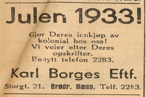 Bilde av Brødr. Næss kolonial
